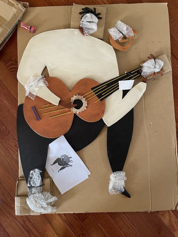 Guitar Metal Wall Art Decor huge Restaurant Home Bar