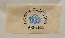 Original Vintage North Carolina Tarheels Mini Iron On Transfer UNC