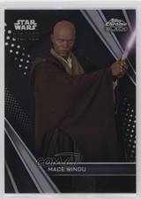 2023 Topps Chrome Black Star Wars Refractor 140/199 Mace Windu #34 0c3
