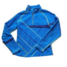 Obermeyer Boys Blue Fleece Half Zip Pullover Size Medium