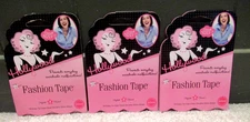 Lot of 3 Hollywood Fashion Secrets Fashion Tape 18 Ct Each Double-Stick Strips