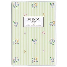 Nakabayashi Notebook Diary 2026/A6/Flower Green NS-A601-26FG