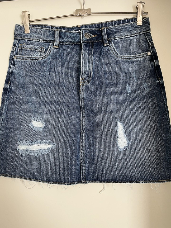 The 1964 Denim Company Women’s Denim Mini Skirt Size 6 - Blue Denim