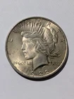 1922-P Peace Silver Dollar, 90% Silver Coin, Very Original, Nice Luster + Detail