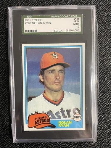 1981 Topps - Nolan Ryan #240 SGC 9 Mint