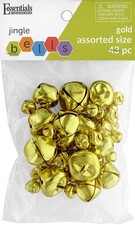 Essentials By Leisure Arts Jingle Bells Assorted Sizes Astd Gold 43pc