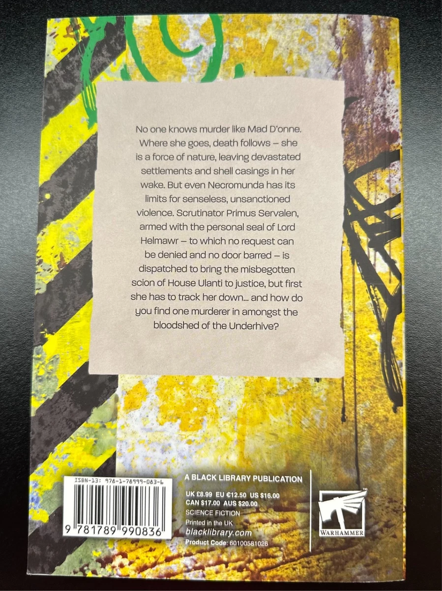 Games Workshop/ Black Library - A Necromunda Novel - Soulless Fury - NEW!