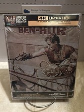 New Sealed Ben-Hur 4K SteelBook UHD Blu-ray 1959 No Dent - Ships Next Day