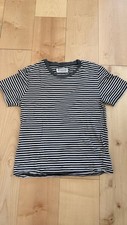 Maison Margiela Men  s T Shirt Small Black  White Grey Collar