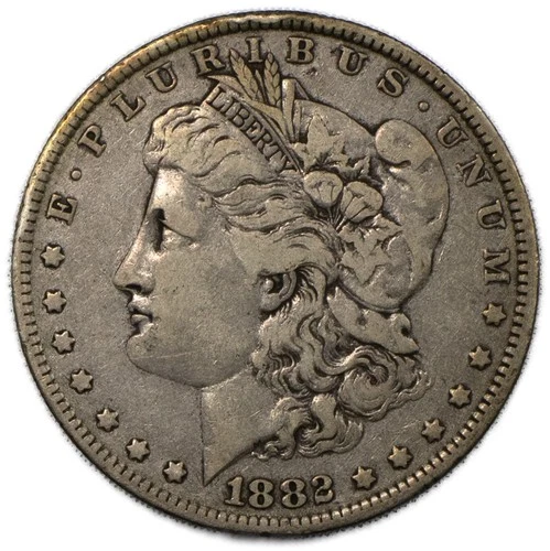 1880 O/S Morgan Silver Dollar $1 Very Fine VF+ New Orleans