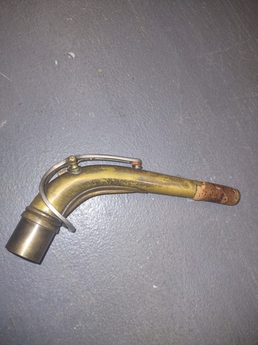 Antique Brass Boosey & Hawkes Saxophone Neck Vintage Finish