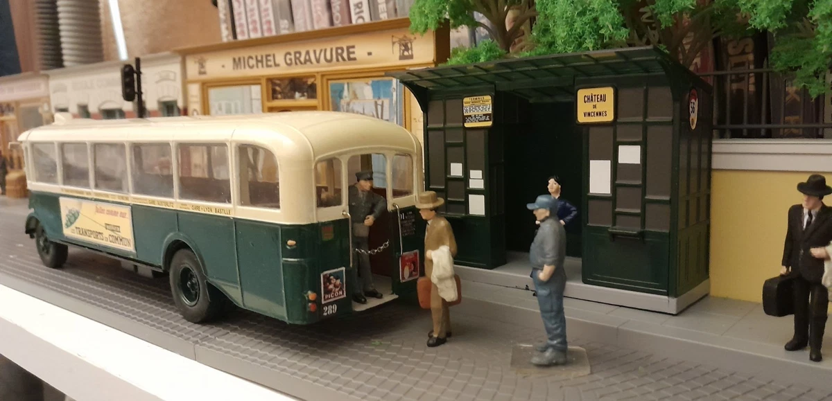 Kit Gare Routière 3 Quais échelle 1/43 Pour Bus Et Autocars Altaya, Atlas Ou Autres Marques