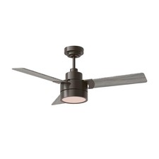 Monte Carlo Jovie 52" 3 Blade Ceiling Fan w/ Light Kit, Aged Pewter