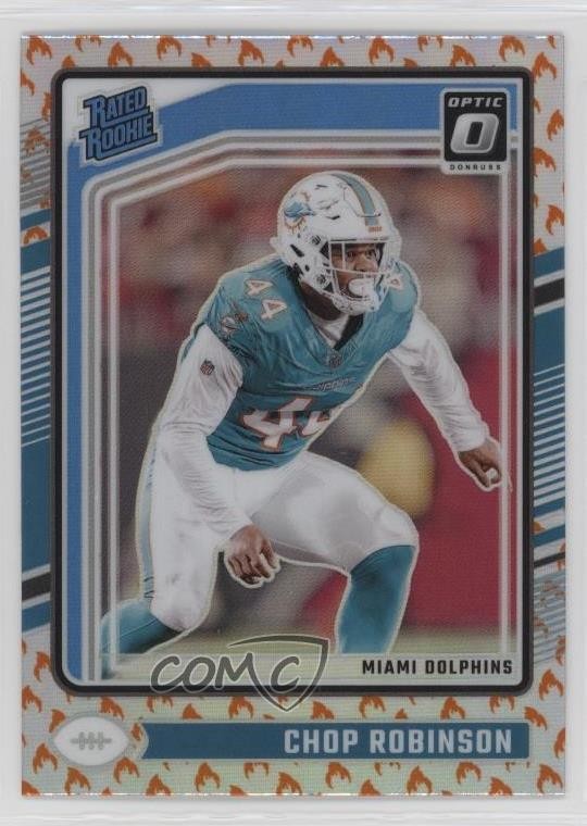 2024 Panini Donruss Optic Rated Rookie Fire Prizm Chop Robinson #219 03go