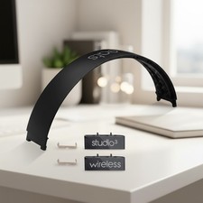 Matte Black Replacement Parts for Beats Studio 3 - Durable Headband & Hinge