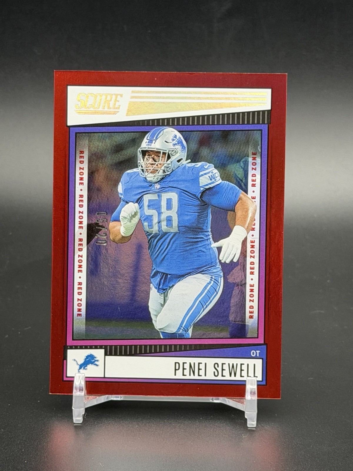 2022 Score - Penei Sewell #86 Red Zone /20