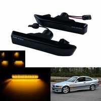 2X Dynamic Amber LED Seitenblinker Wiederholungsleuchte FüR BMW 3Er E36 X5 E53