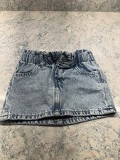 GAP Baby Denim Mini Skirt Light Wash Elastic Waist Toddler Girls 12-18 Months