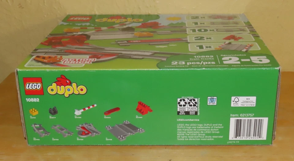 LEGO DUPLO 10882 Train Tracks Expansion Set 23 Pieces - Image 3 of 4