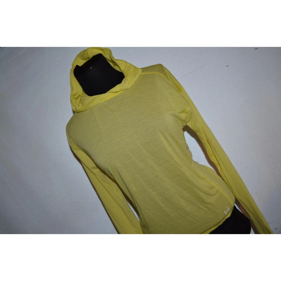 27072-a Camisa de Gimnasio Under Armour Sudadera con Capucha Amarillo Poliéster Talla Pequeña Para Mujer Foto 3 de 4