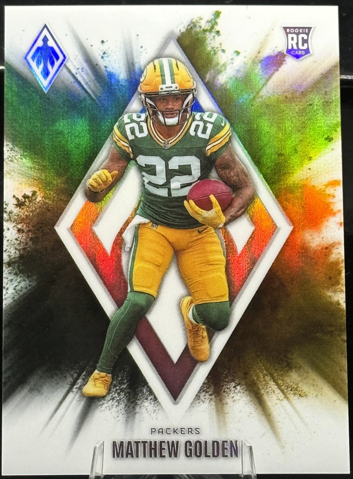 Matthew Golden 2025 Panini Phoenix Color Blast RC SSP Green Bay Packers Case Hit