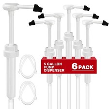 6 Pcs 5 Gallon Pump Dispenser 38-400 1 oz Dispenser Pump for Large Gallon Buc...