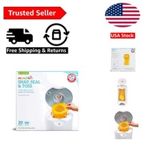 Arm  Hammer Diaper Pail Snap, Seal  Toss Refill Bags, Holds up to 600 Newbo...