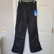 NWT Slalom Women's Black Ski Snow Pants Insulated Water Resistant Side Zip XS