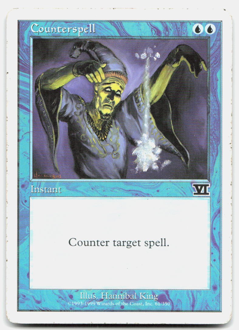 Counterspell 61 Common Classic Sixth Edition Magic: The Gathering Lightly Played