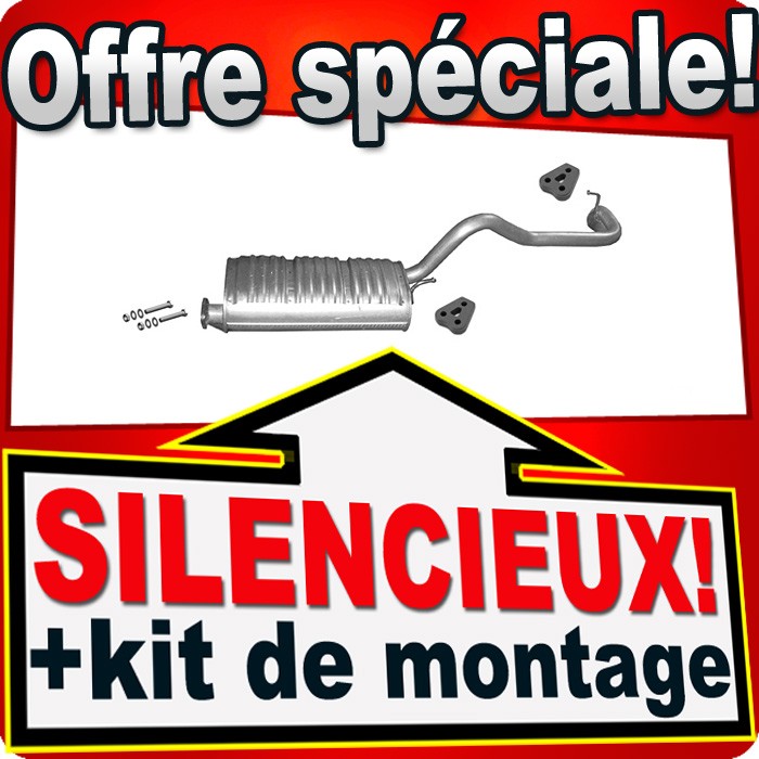 Échappement pour Mitsubishi L200 2.5 d'une grande longévité en acier renforcé