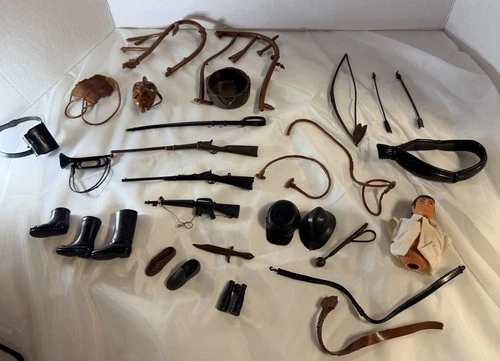 VTG Marx Johnny West Fighting Best Guns Knives Lasso Masks 60s 70s Accessories