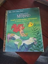 Vintage A Little Golden Book Disney  s The Little Mermaid Ariel  s Underwater