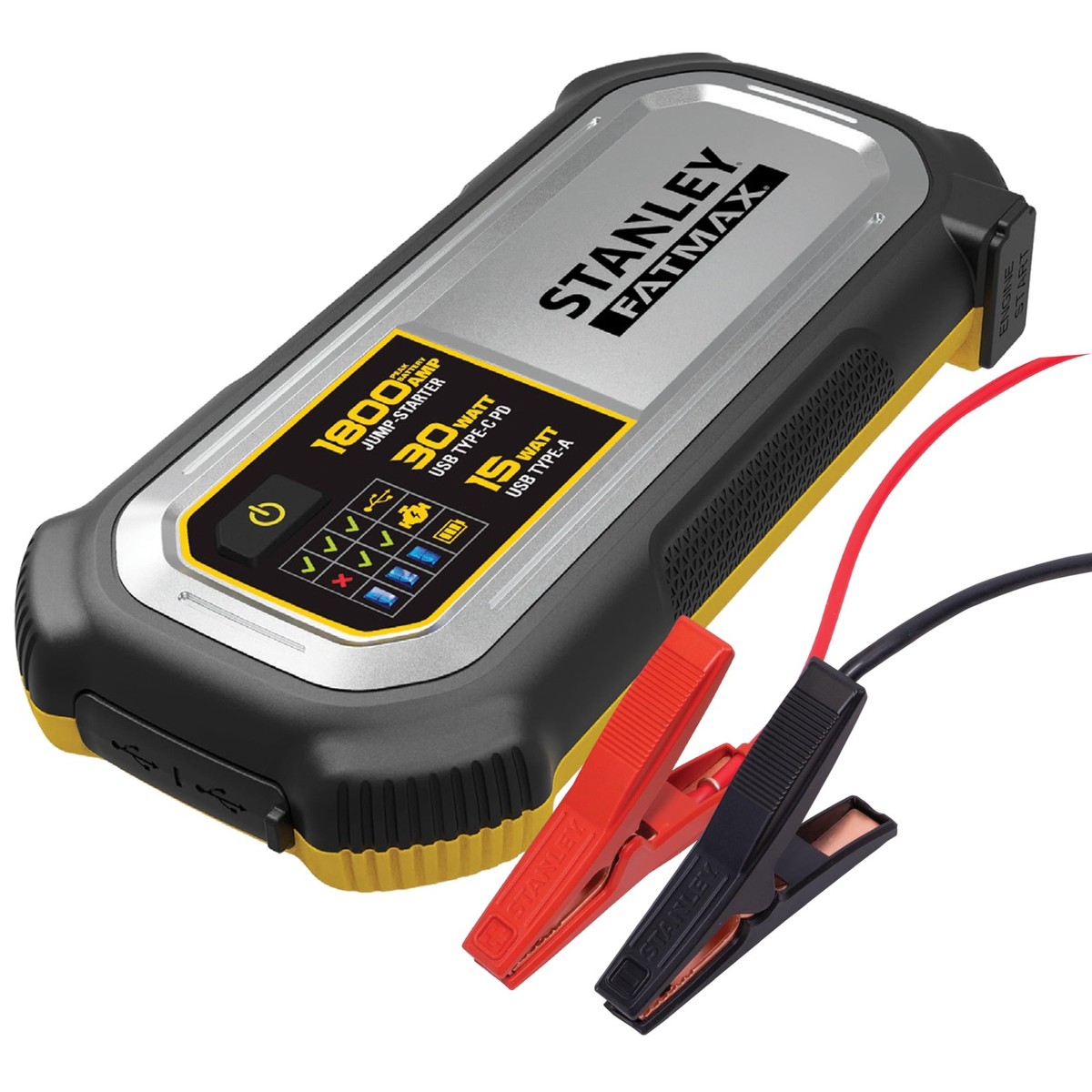 Stanley Fatmax LJ18FC 1800 Peak Amp Lithium Jump Starter with USB
