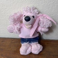 2006 Rare Build -A-Bear Pink Poodle Smalfrys 9" Plush With Rare Outfit