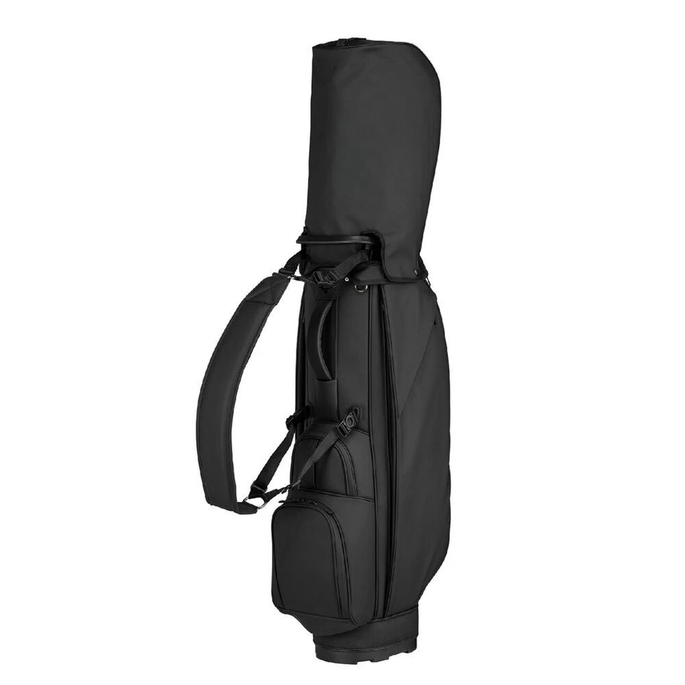 Bolsa de carro de golf Mizuno JB.9 9 x 47 pulgadas 2,9 kg negra 2025 divisor de 5 vías PU liviana Foto 2 de 4
