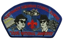 2005 Jamboree Northwest Suburban Council IL Blues Brothers JSP BLU Bdr (VT1418)