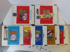 Lot 397 1981-1988 Donruss baseball card wax wrappers with lots from 1981 + 1982