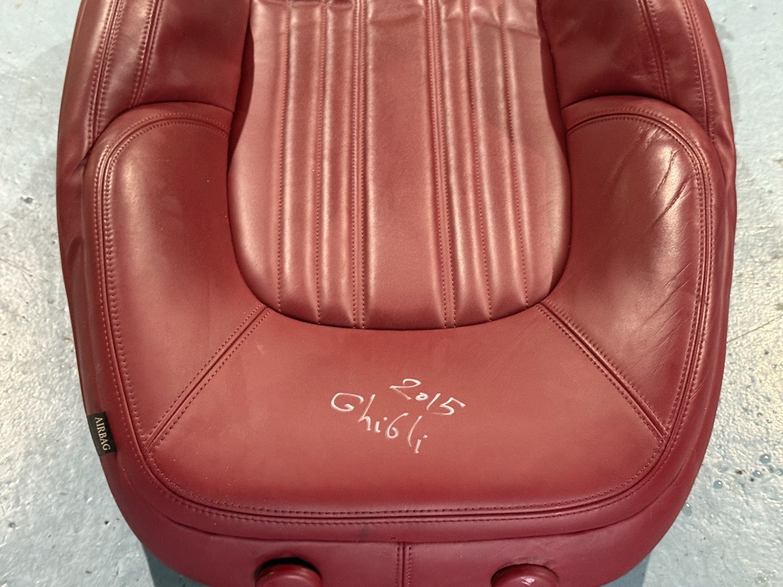 2014-2017 Maserati Ghibli Left ( Driver ) Front Seat Upper Cushion