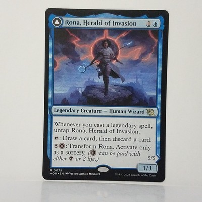 Rona, Herald of Invasion MTG MOM 0075 Rare NM Card Draw Commander Magic