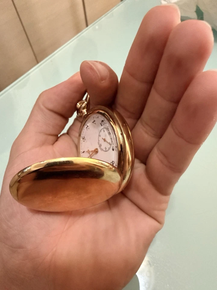 Orologio da tasca vintage Lorenz Incabloc Swiss Made – dorato - Bild 3 von 4