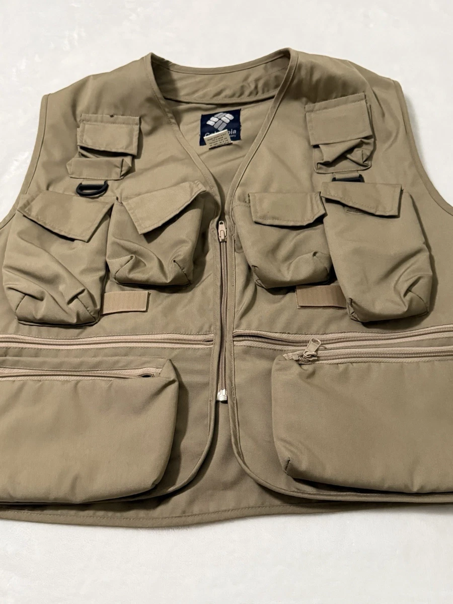 Gilet de pêche vintage Columbia safari PFG pêche à la mouche
