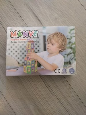 Magnetic Building Blocks, 40 pc Set, Manve, Educational Toy