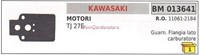 Dichtung Flansch Vergaser Kawasaki Hecke-SchneidgeräTe Tj 27E 013641