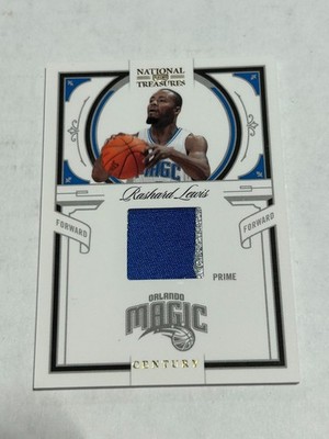 2010-11 National Treasures Rashard Lewis 8/25 Prime Game Used Patch Magic E1