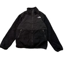 The North Face Boys Black Denali Fleece Full Zip Jacket Hiking Outdoors Size XL