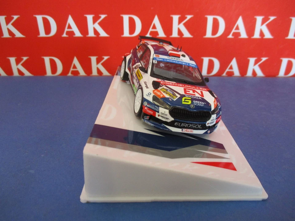 Die cast 1/43 Modellino Auto Skoda Fabia RS Rally2 Rally Barum 2024 S. Wagner - Immagine 3 di 4