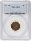 1912-S Lincoln Cent AU50 PCGS