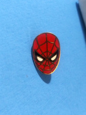SPIDER-MAN Face Gold Metal & Enamel Pin Back vtg 1988 Marvel