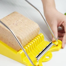 Kitchen Tool Stainless Steel Wire Ham Sausage Egg Fruit Slicer Foldable Design