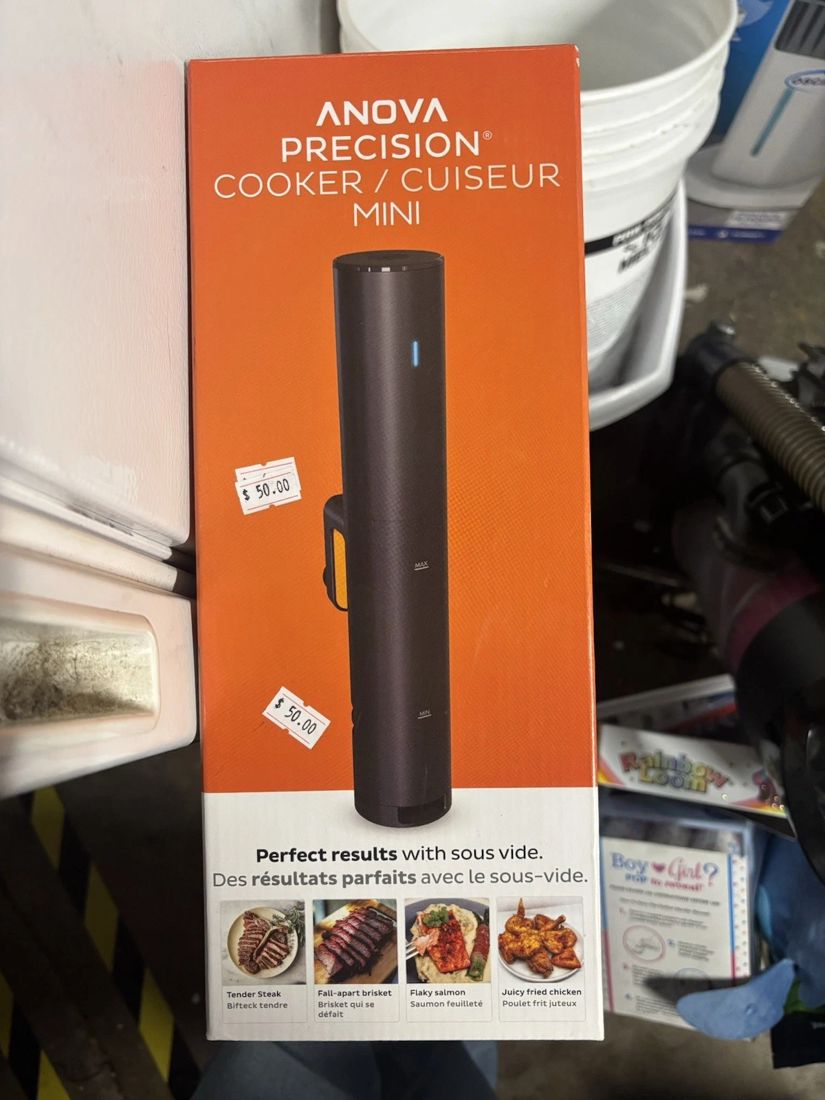 Anova Culinary Sous Vide Precision Cooker Mini, 850 Watts, Black, New in Box